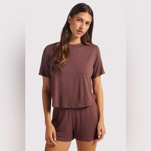 Nuuds T-shirt in Coffee